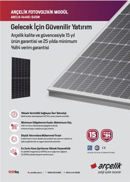 545-Watt-arcelik-solar-panel